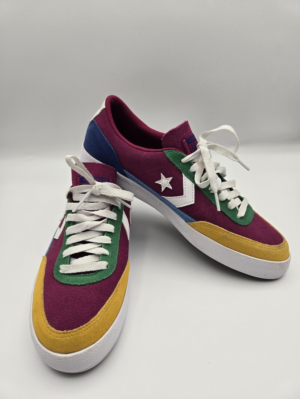 Converse Net Star Classic Low Twisted Prep Rose Maroon Sneakers Mens Size 9